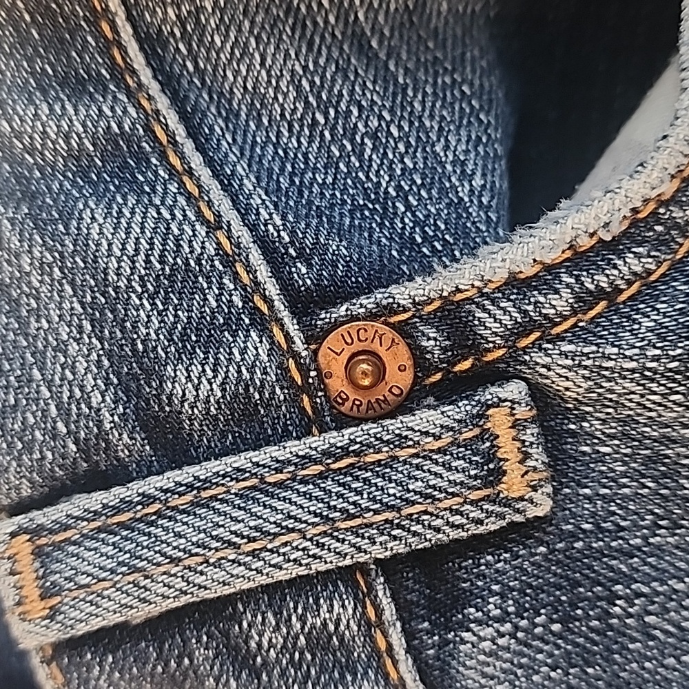 LUCKY BRAND Lil Lexi Bootcut Jeans 14/32 Low Rise Button Fly Y2K USA Denim 34 30 - Picture 9 of 16